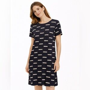 👗 Madewell Navy Stripe Dress